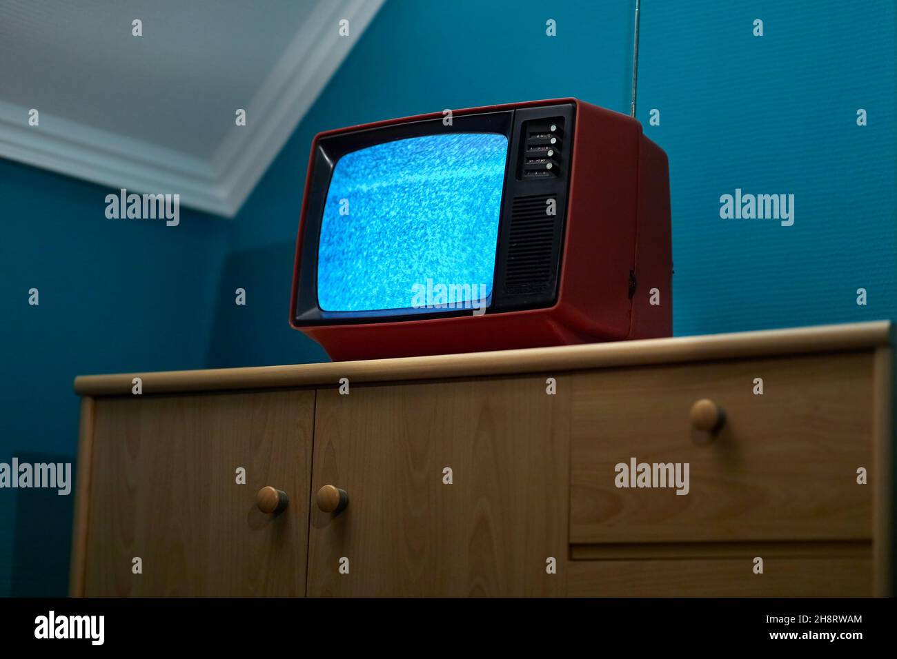 TV pas de signal Banque D'Images