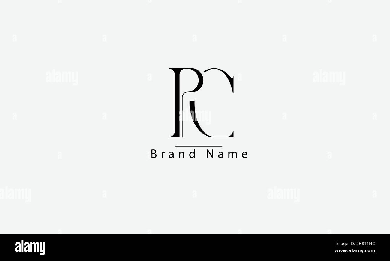 PC CP P C logo vectoriel abstrait Illustration de Vecteur