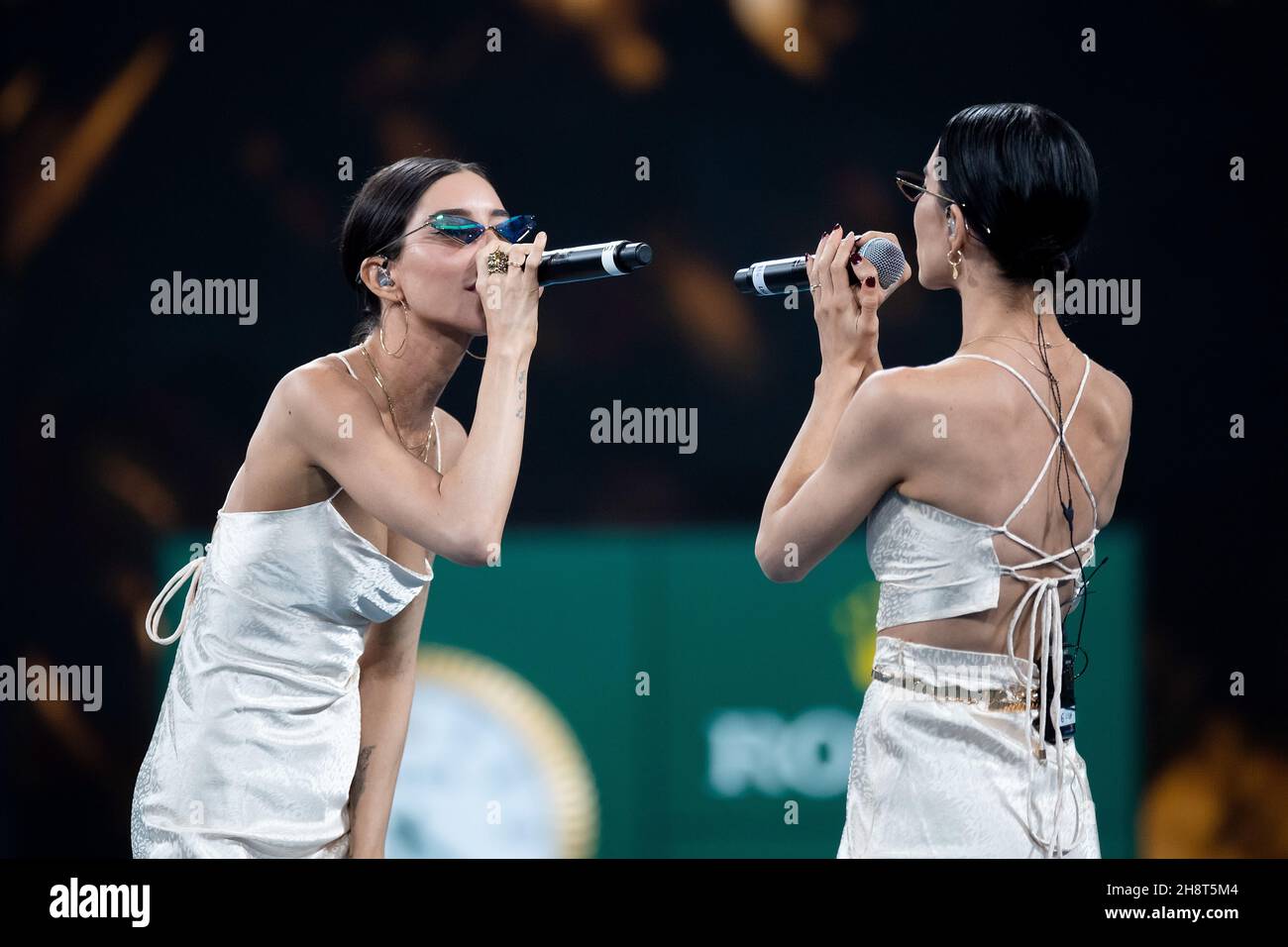 SYDNEY, AUSTRALIE - JANVIER 12 : avant le match avec les Veronicas avant la finale des matchs à la coupe ATP 2020 tennis à la Ken Rosewall Arena le 12 janvier 2020 à Sydney, en Australie. Banque D'Images