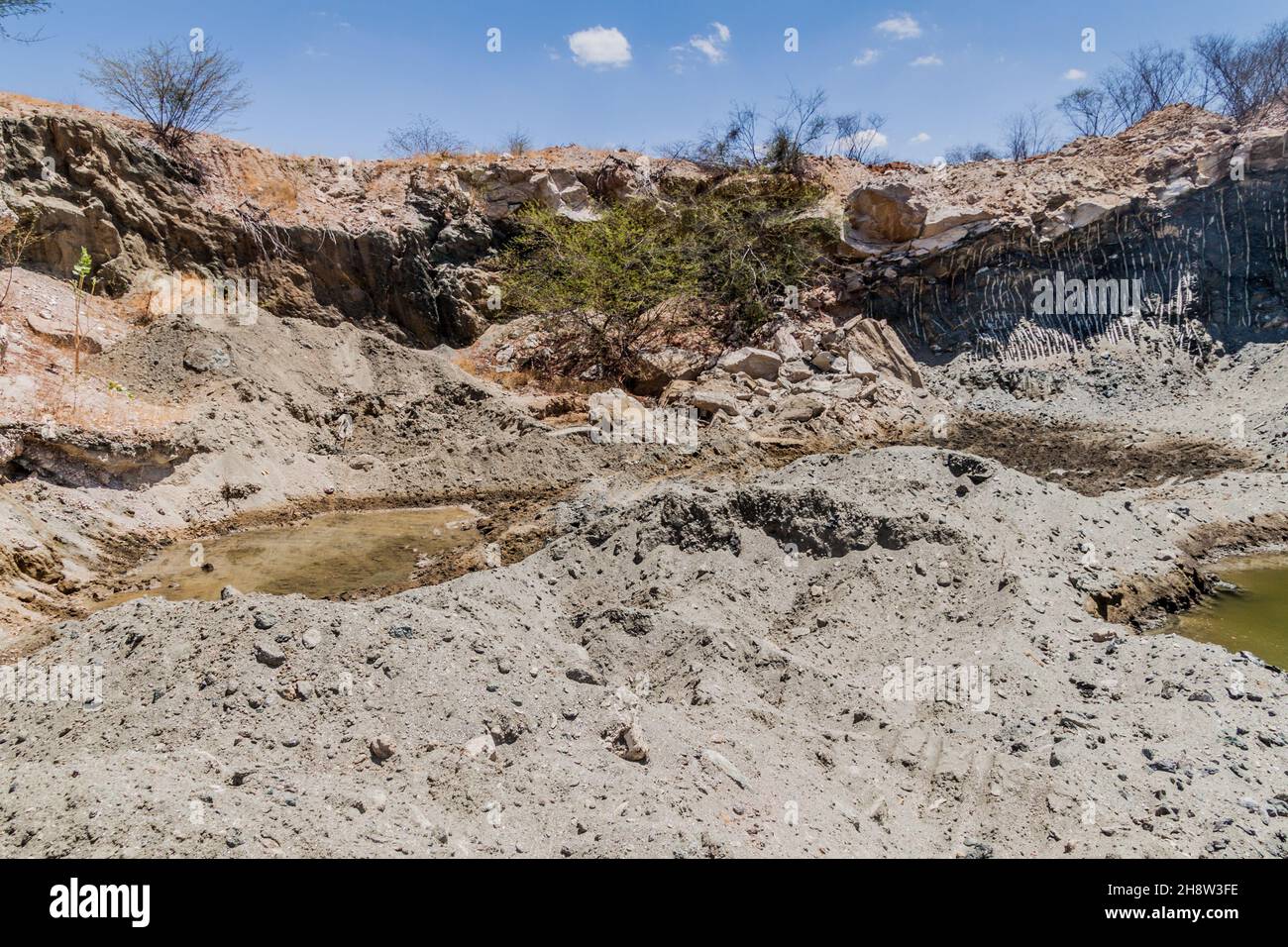 Mine de vermiculite dans l'État de Paraiba au Brésil Banque D'Images