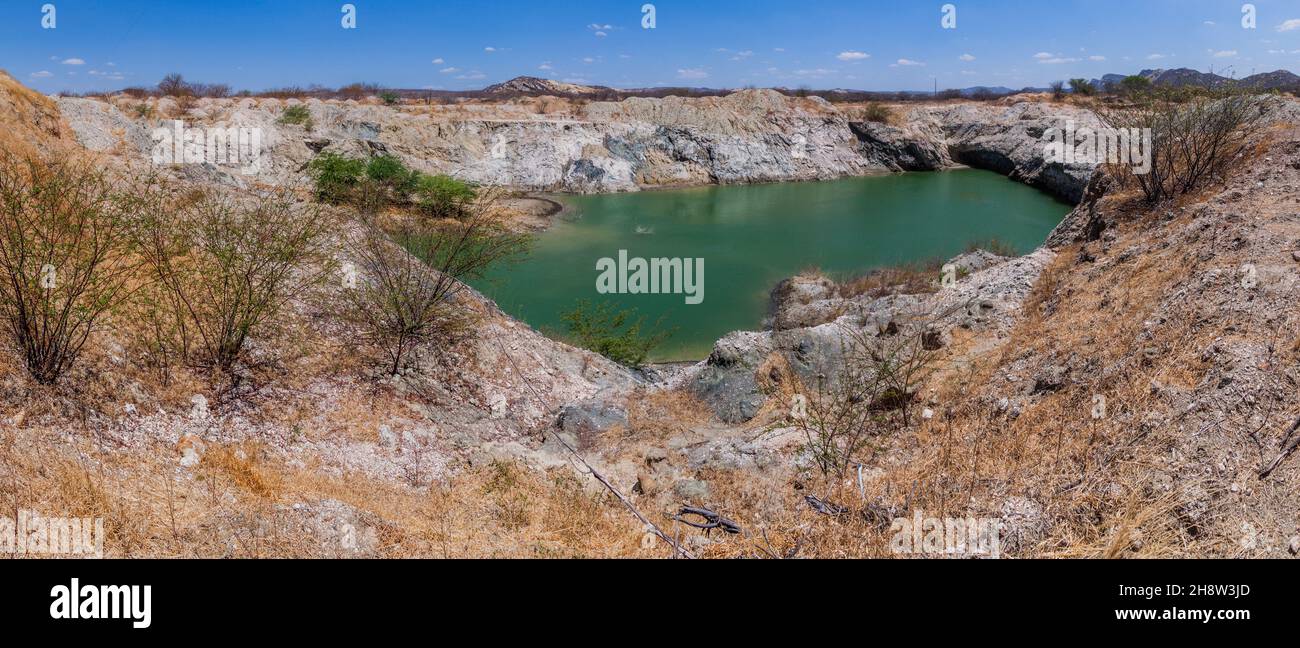 Mine de vermiculite dans l'État de Paraiba au Brésil Banque D'Images