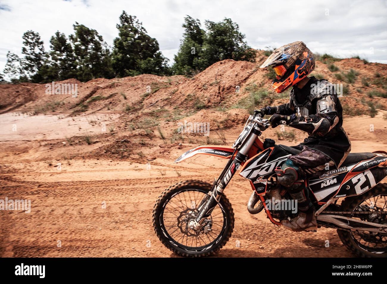 Moto Dirt - Super moto Banque D'Images