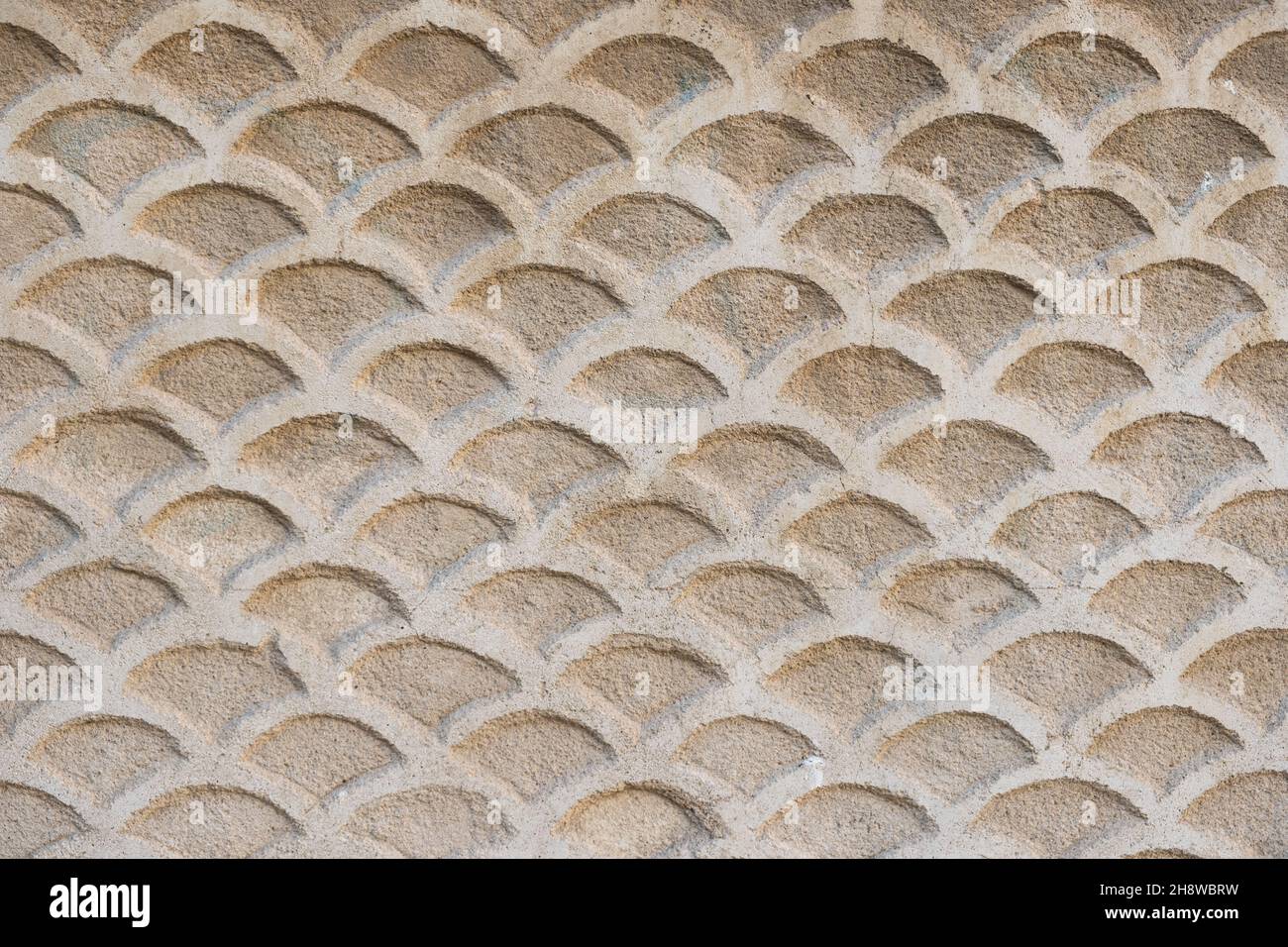Décoration artistique en relief sur une façade Banque D'Images