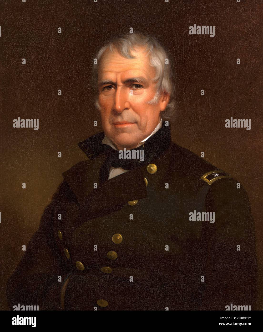 Zachary Taylor (1784-41850), 12e président des États-Unis 1849-50, Portrait, peinture à l'huile sur toile par James Reid Lambdin, 1848 Banque D'Images