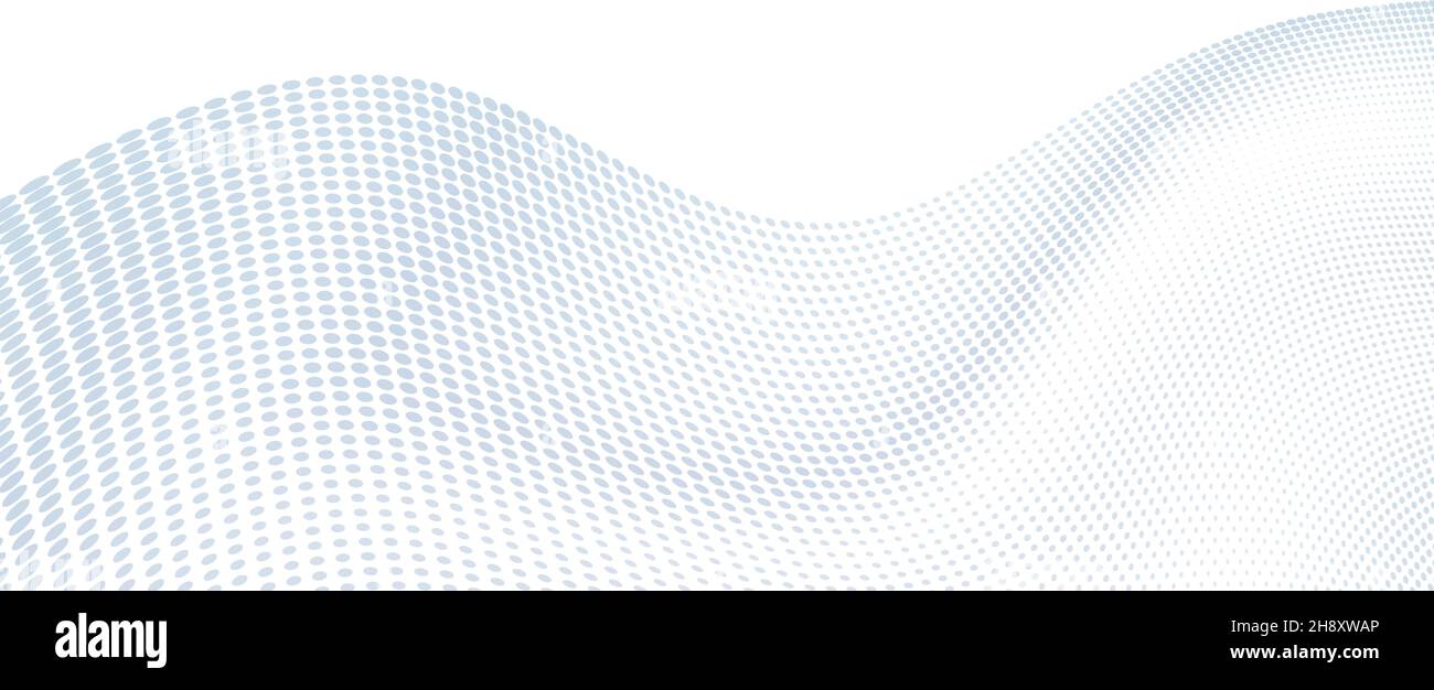 Surface ondulée en pointillés abstraits sur fond blanc.Graphiques vectoriels simples Illustration de Vecteur