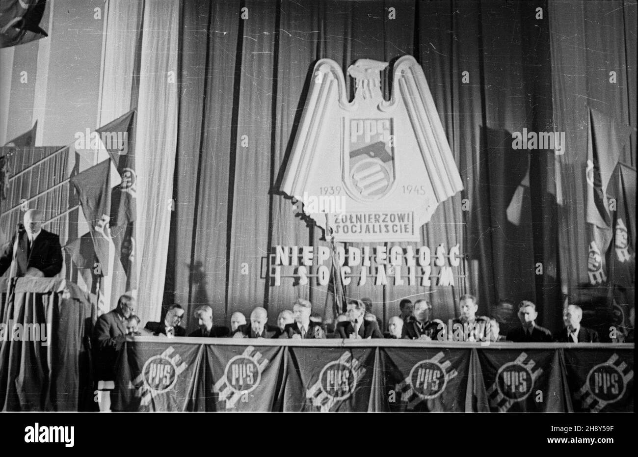 Varsovie, 1946-06-16.I Zjazd PPS-owców - uczestników Walk z niemieckim ...
