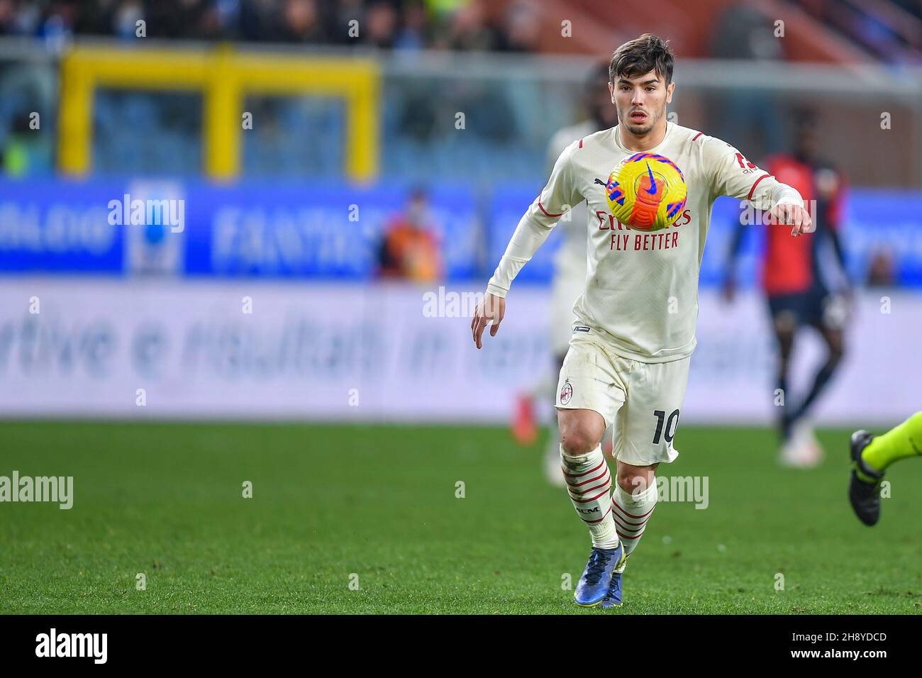 Stade Luigi Ferraris, Genova, Italie, 01 décembre 2021,Brahim Diaz (Milan) pendant Gênes CFC vs AC Milan - football italien série A match Banque D'Images