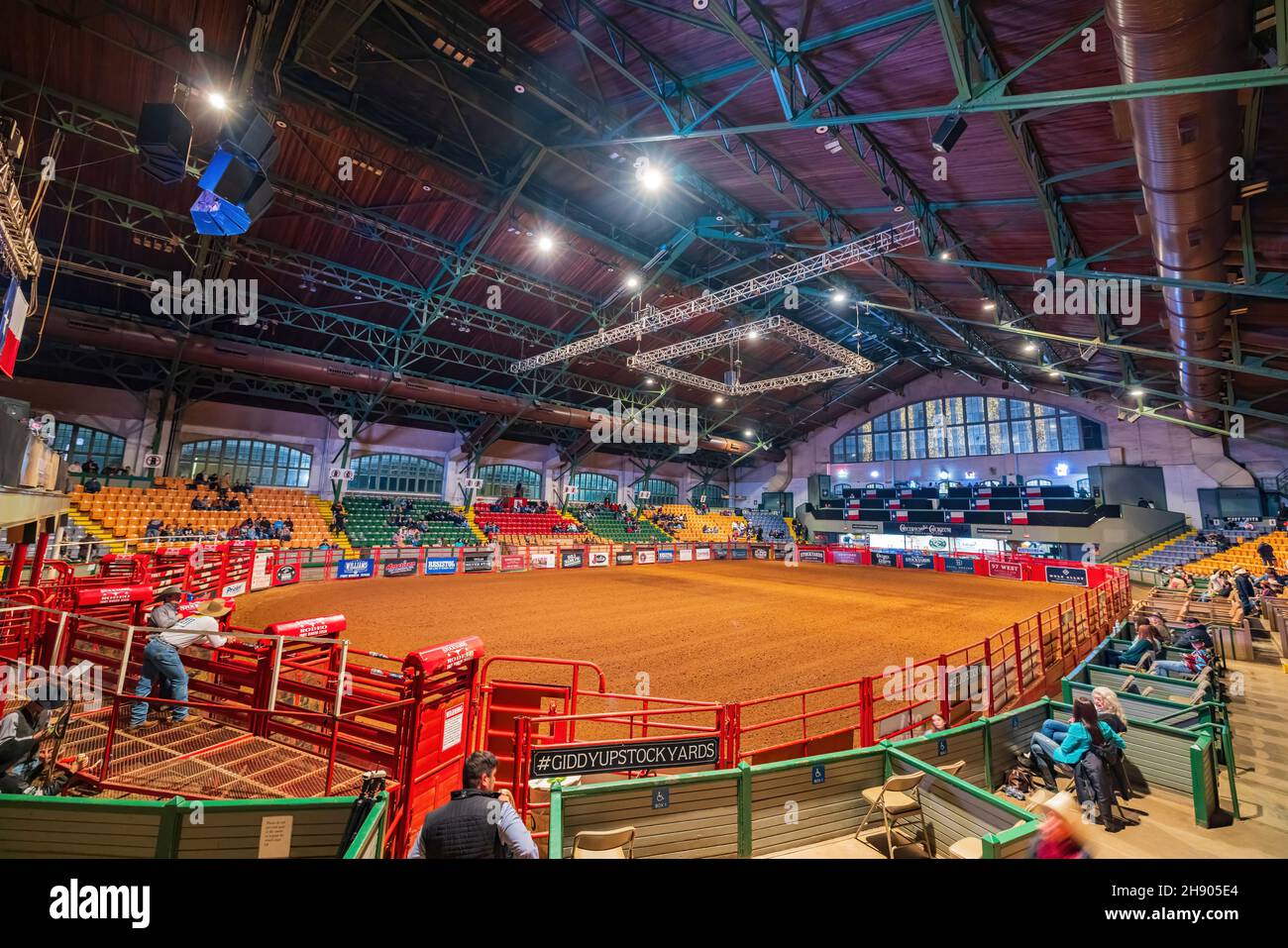 Fort Worth, 27 2021 NOVEMBRE, vue intérieure du Stockyards Championship Rodeo Banque D'Images