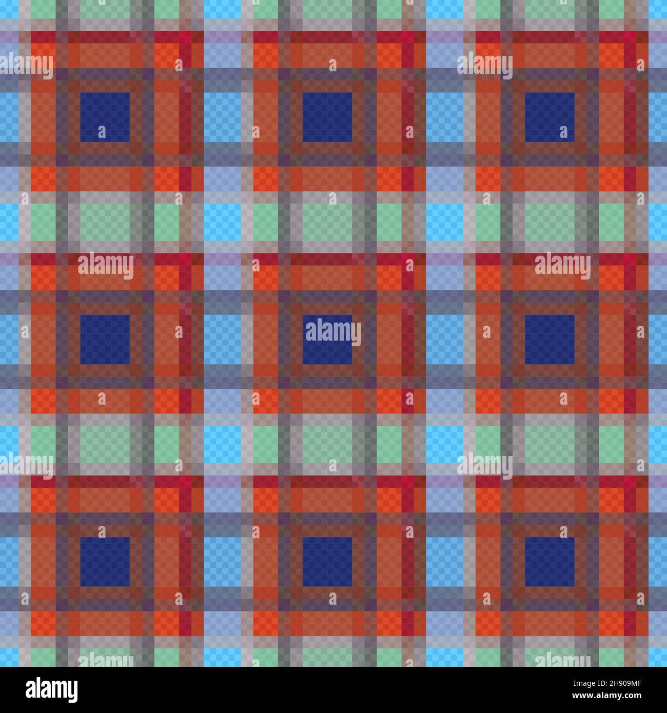 Motif vectoriel sans couture rectangulaire comme un tartan écossais principalement dans des couleurs pâles, texture pour chemise en flanelle, plaid, nappes, vêtements, couvertures et autres Illustration de Vecteur