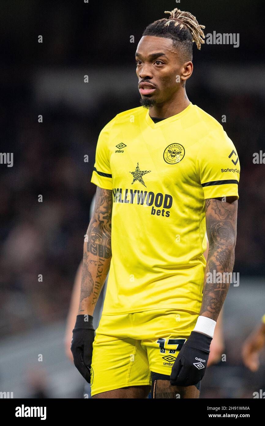 LONDRES, ANGLETERRE - DÉCEMBRE 02 : Ivan Toney après le match de la Premier League entre Tottenham Hotspur et Brentford au stade Tottenham Hotspur en décembre Banque D'Images
