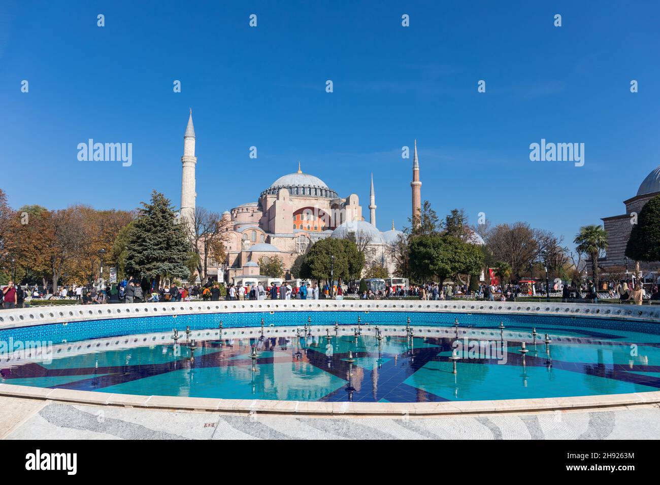 Ayasofya, la Sainte-Sainte-Sophie Grande Mosquée à Istanbul, Turquie Banque D'Images