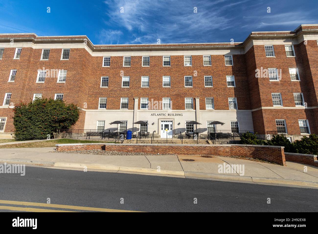 COLLEGE PARK, MD, États-Unis - NOVEMBRE 20 : Atlantic Building le 20 novembre 2021 à l'Université du Maryland à College Park, Maryland. Banque D'Images