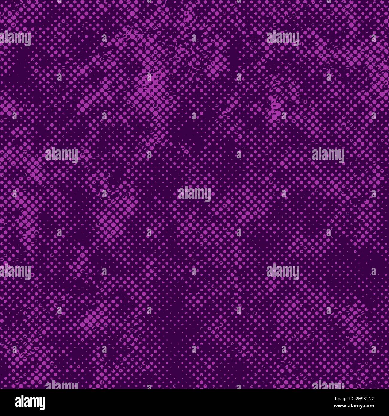 Toile de fond gris violet en pointillés demi-tons.Élément de design tendance et sale.Cercles tachetés.Texture des points de superposition.Style salopant Illustration de Vecteur