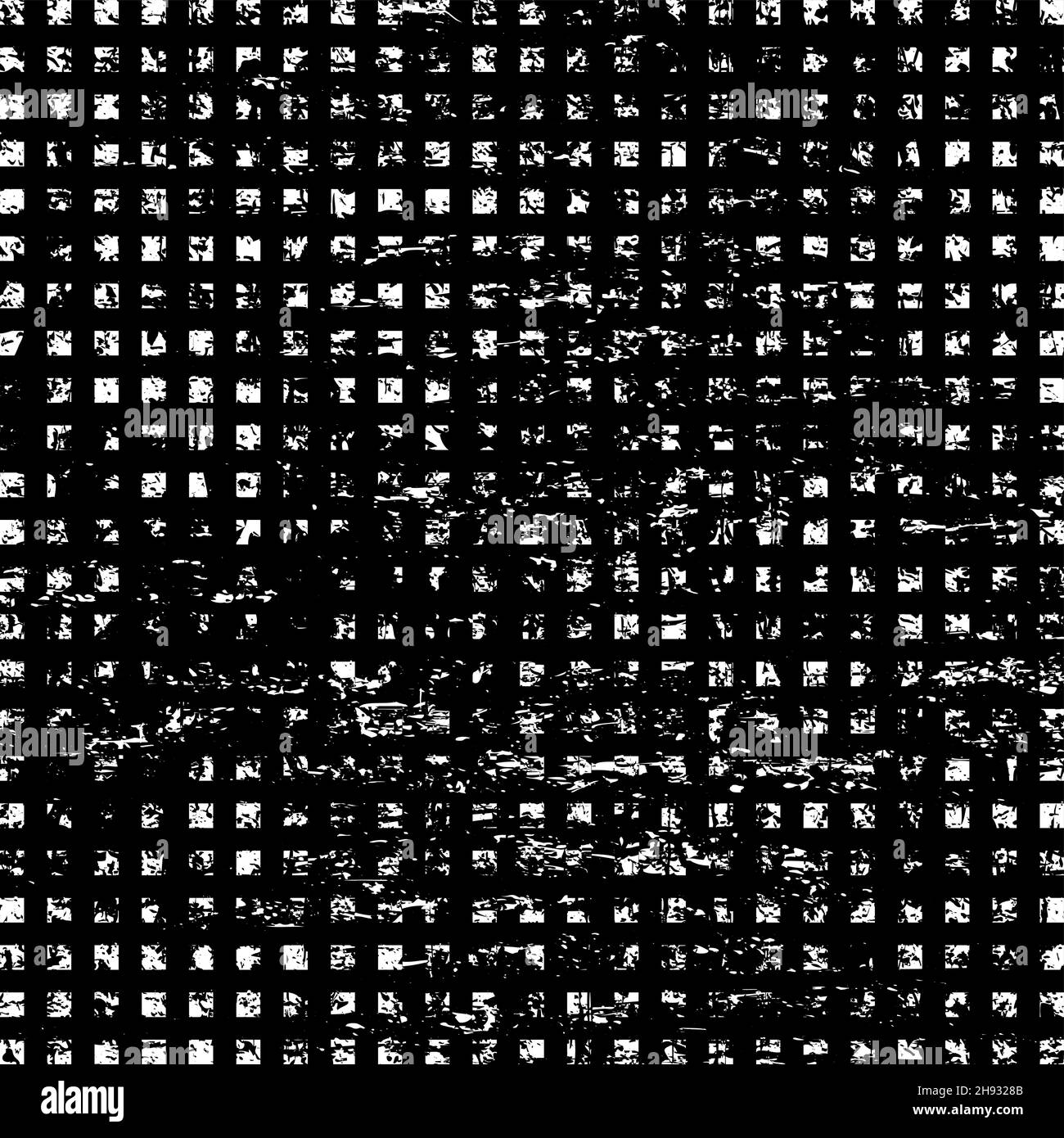 Forme en pointillé de demi-teinte carrée à grunge blanche.Motif grunge rétro.Élément de conception pour bannière, affiche, effet grundy, modèle et arrière-plan Illustration de Vecteur