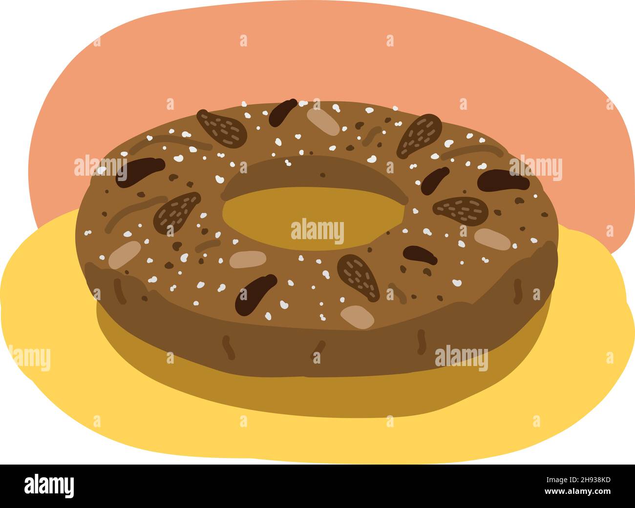 Bolo rainha gâteau de noël portugais natal.Illustration de Queen Cake Vector.rei. Bolo Illustration de Vecteur