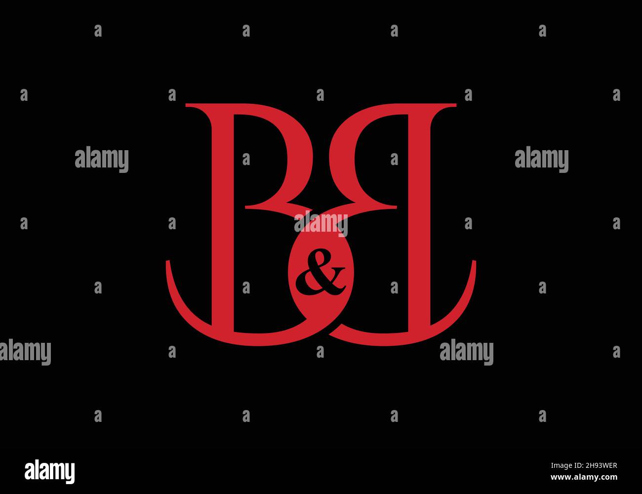Original monogramme lettre BB logo Design modèle vectoriel lettre bb logo Design Illustration de Vecteur