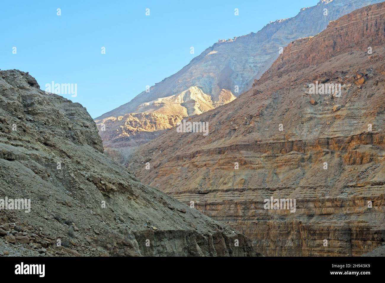 Ein Gedi montagnes dans le désert de Judée , Israël Banque D'Images