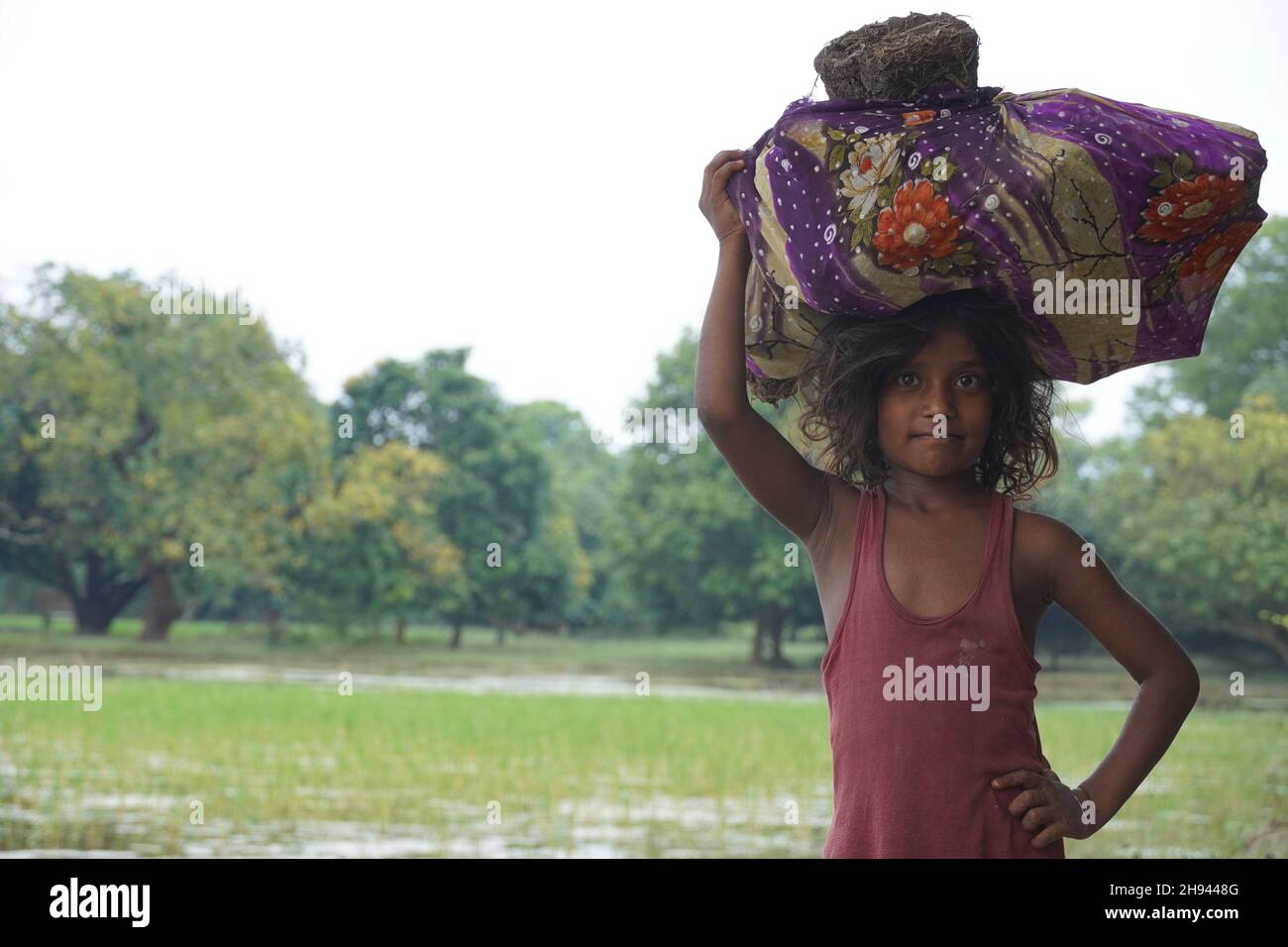 image enfants pauvres en inde Banque D'Images