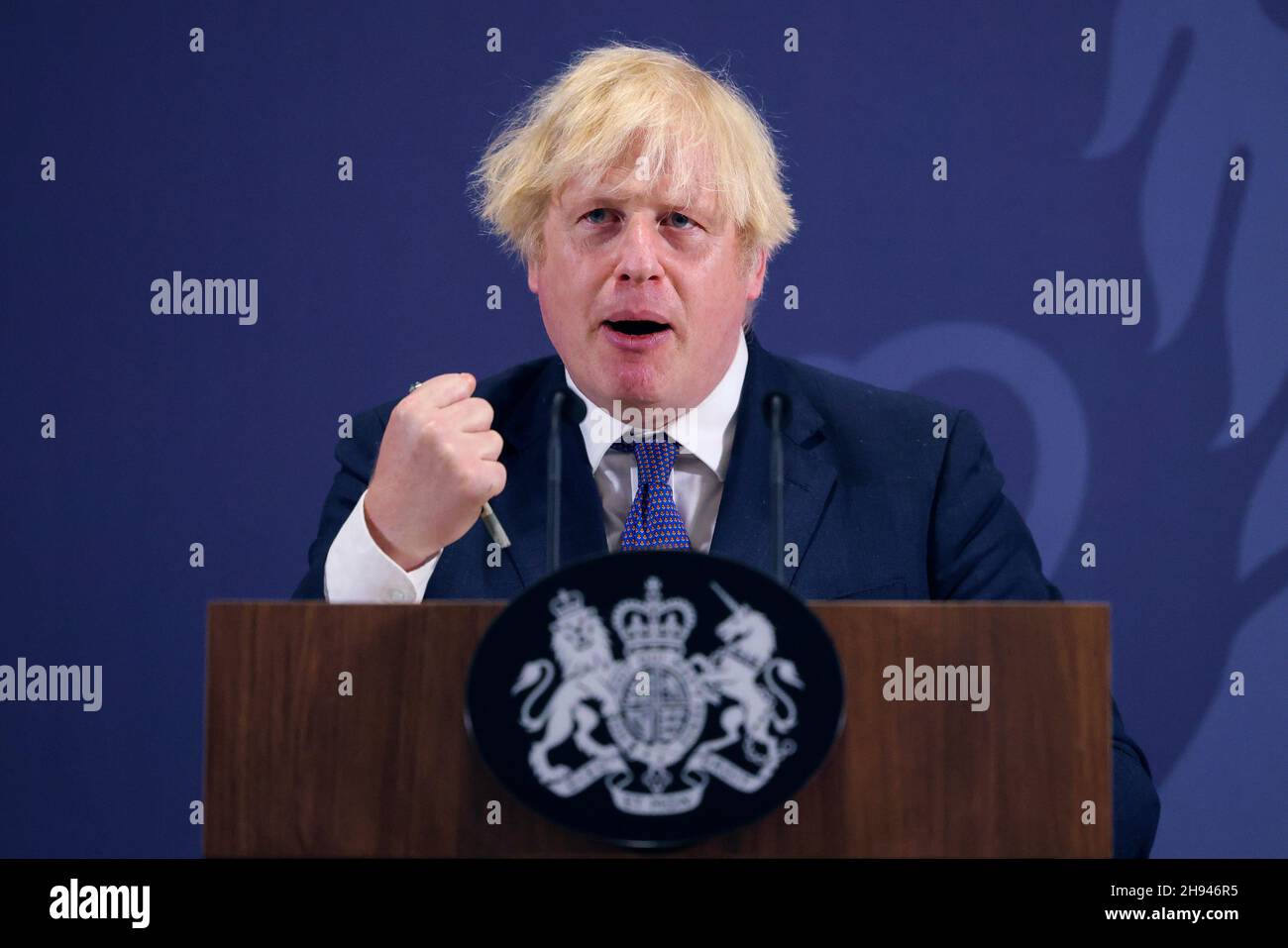 COVENTRY, ANGLETERRE, Royaume-Uni - 15 juillet 2021 - Premier ministre britannique Boris Johnson Leveling Up Speech.Le Premier ministre Boris Johnson visite l'UKBIC pour lui fournir un Banque D'Images