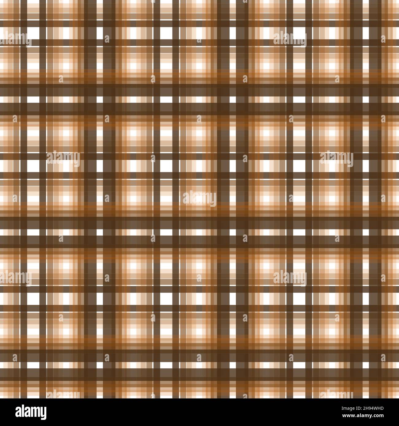 Motifs vectoriels en écossais brun, Havane, noir et blanc et carreaux de buffle.EPS Illustration de Vecteur