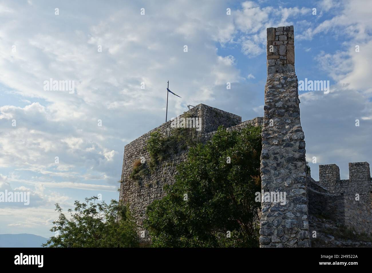 Ancienne forteresse de Blagaj (Stjepan-grad, ou Stipan-grad), partie du site historique de Blagaj près de Mostar, Bosnie-Herzégovine Banque D'Images
