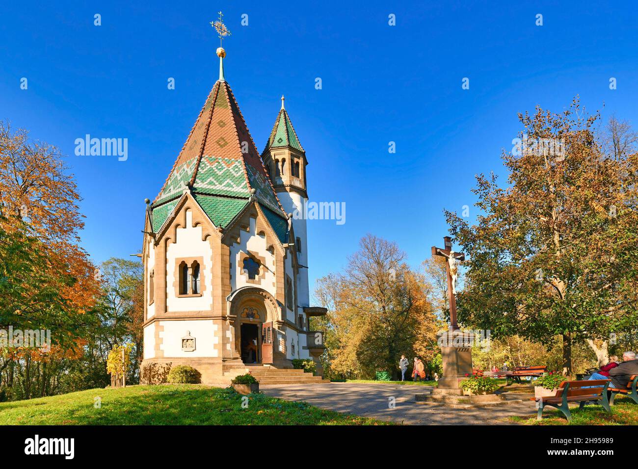 Malsch, Allemagne - octobre 2021 : chapelle de pèlerinage 'Wallfahrtskapelle Letzenberg' Banque D'Images