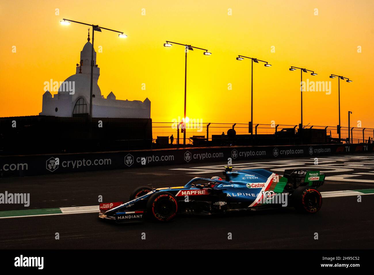 Esteban Ocon (FRA) Alpine F1 Team A521.04.12.2021. Championnat du monde de Formule 1, Rd 21, Grand Prix d'Arabie Saoudite, Jeddah, Arabie Saoudite, Journée de qualification.Le crédit photo doit être lu : images XPB/Press Association. Banque D'Images