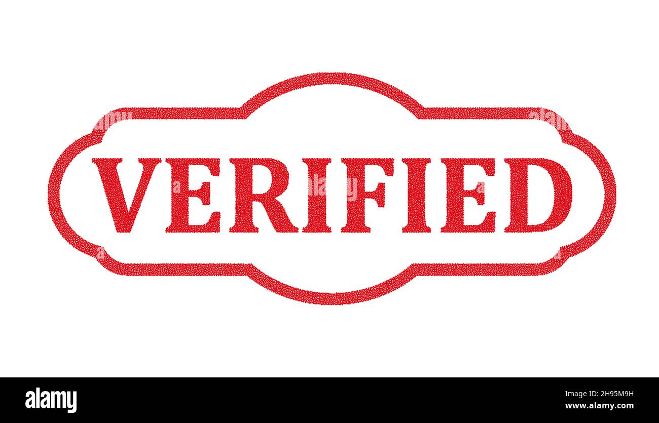 vérifié stamp.stamp.sign.vérifié sur l'illustration vectorielle blanche esp Illustration de Vecteur