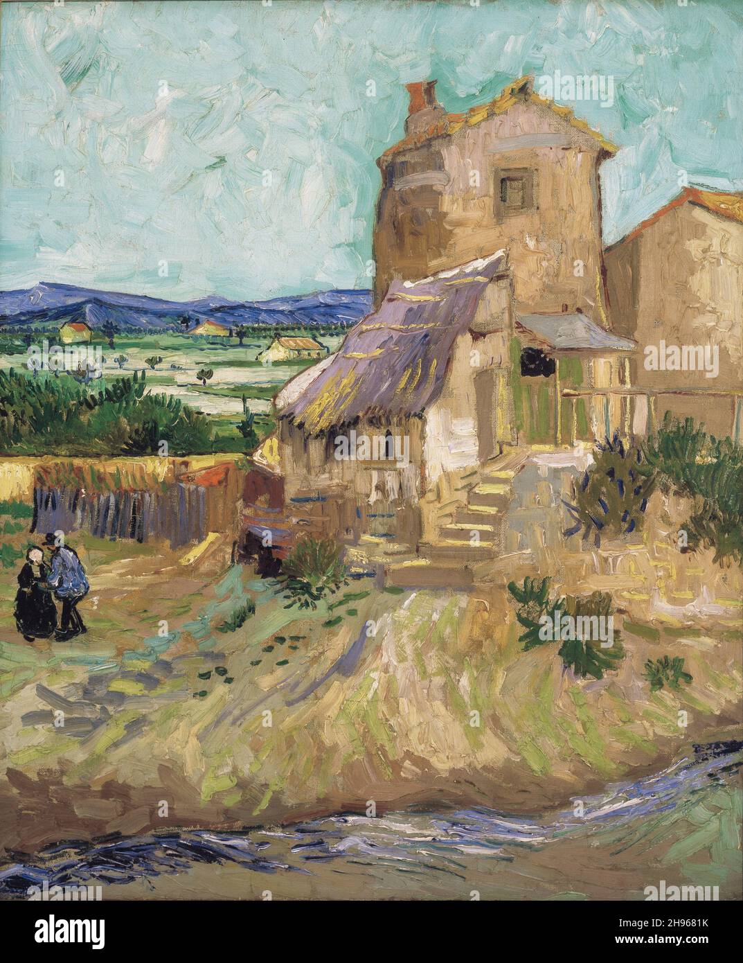 Vincent van Gogh, The Old Mill, 1888, huile sur toile, Buffalo,NY, États-Unis Banque D'Images