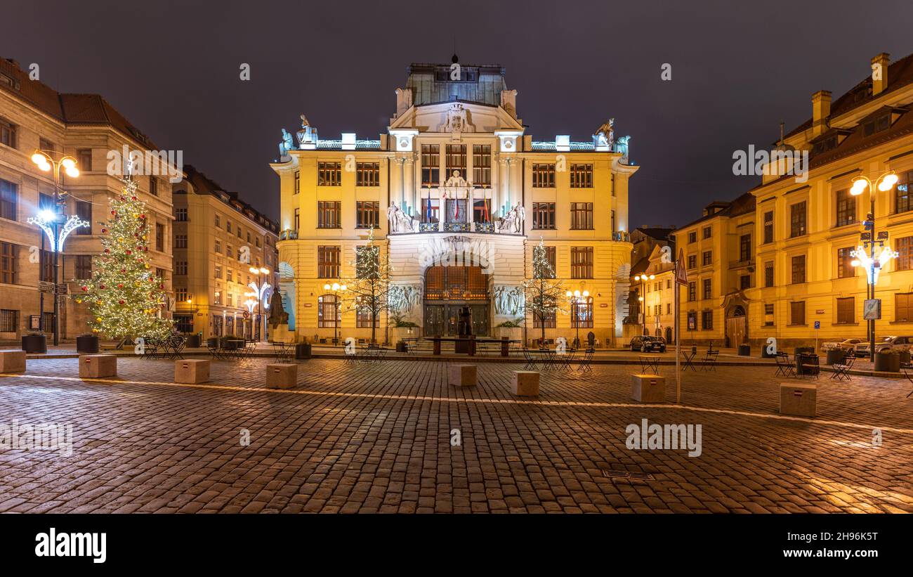 Nouvel hôtel de ville de Prague Banque D'Images
