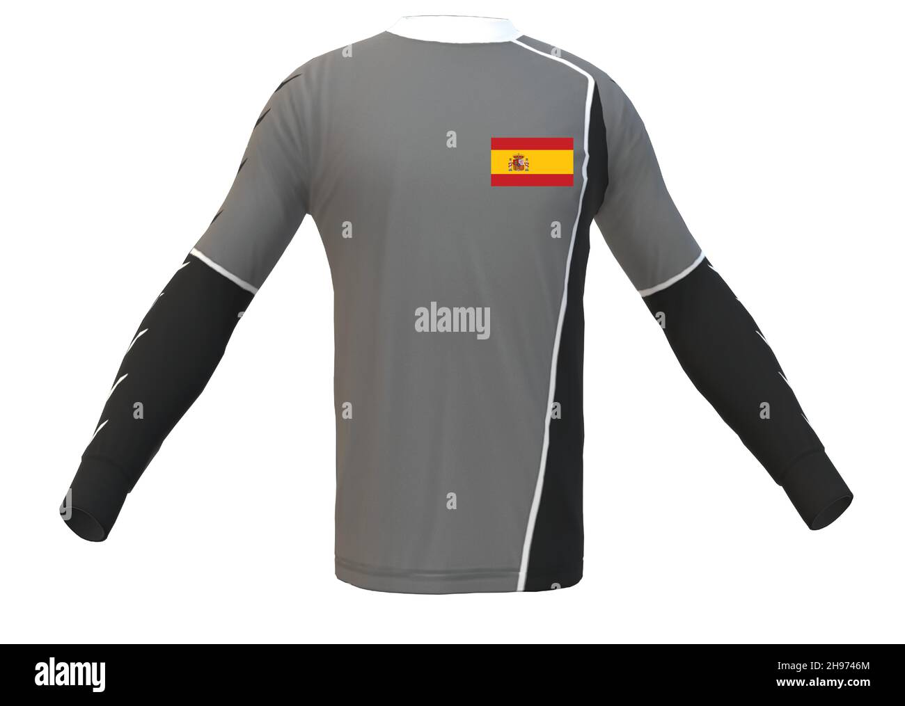 Maillot de sport national de l'Espagne Illustration de Vecteur