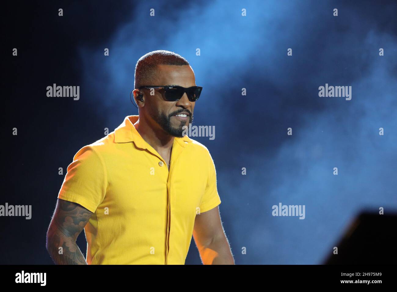 Turne Brothers avec les chanteurs brésiliens Alexandre pires et Seu Jorge à l'Estadio Allianz Park à São Paulo ce samedi 04.(Photo: Vanessa Carvalho/Brazil photo Press) Credit: Brazil photo Press/Alay Live News Banque D'Images