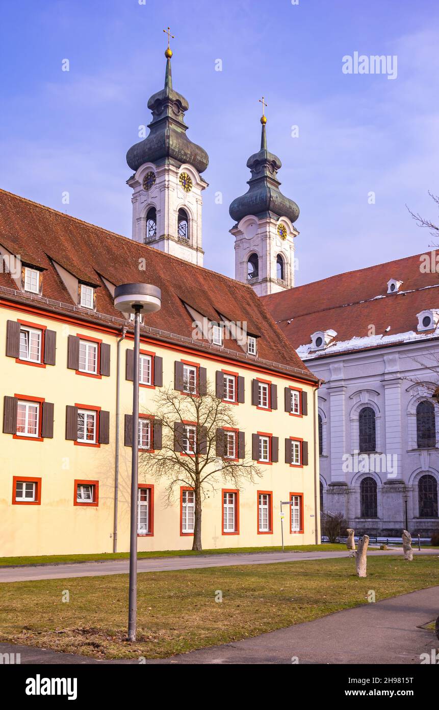 Zwiefalten, Bade-Wurtemberg, Allemagne : ancien monastère et abbaye bénédictine, aujourd'hui une clinique psychiatrique. Banque D'Images