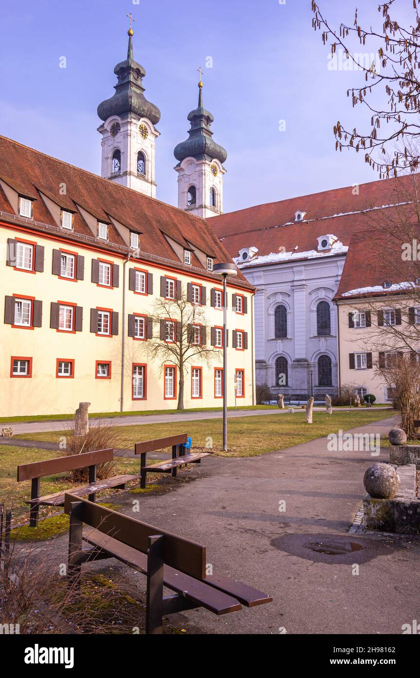 Zwiefalten, Bade-Wurtemberg, Allemagne : ancien monastère et abbaye bénédictine, aujourd'hui une clinique psychiatrique. Banque D'Images