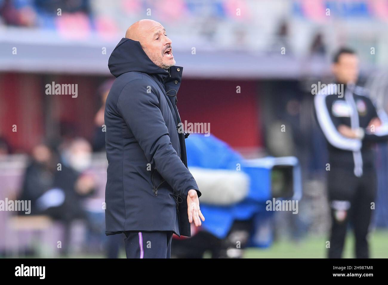 Vincenzo Italiano (entraîneur-chef Fiorentina) pendant le FC de Bologne contre ACF Fiorentina, football italien série A match à Bologne, Italie, décembre 05 2021 Banque D'Images