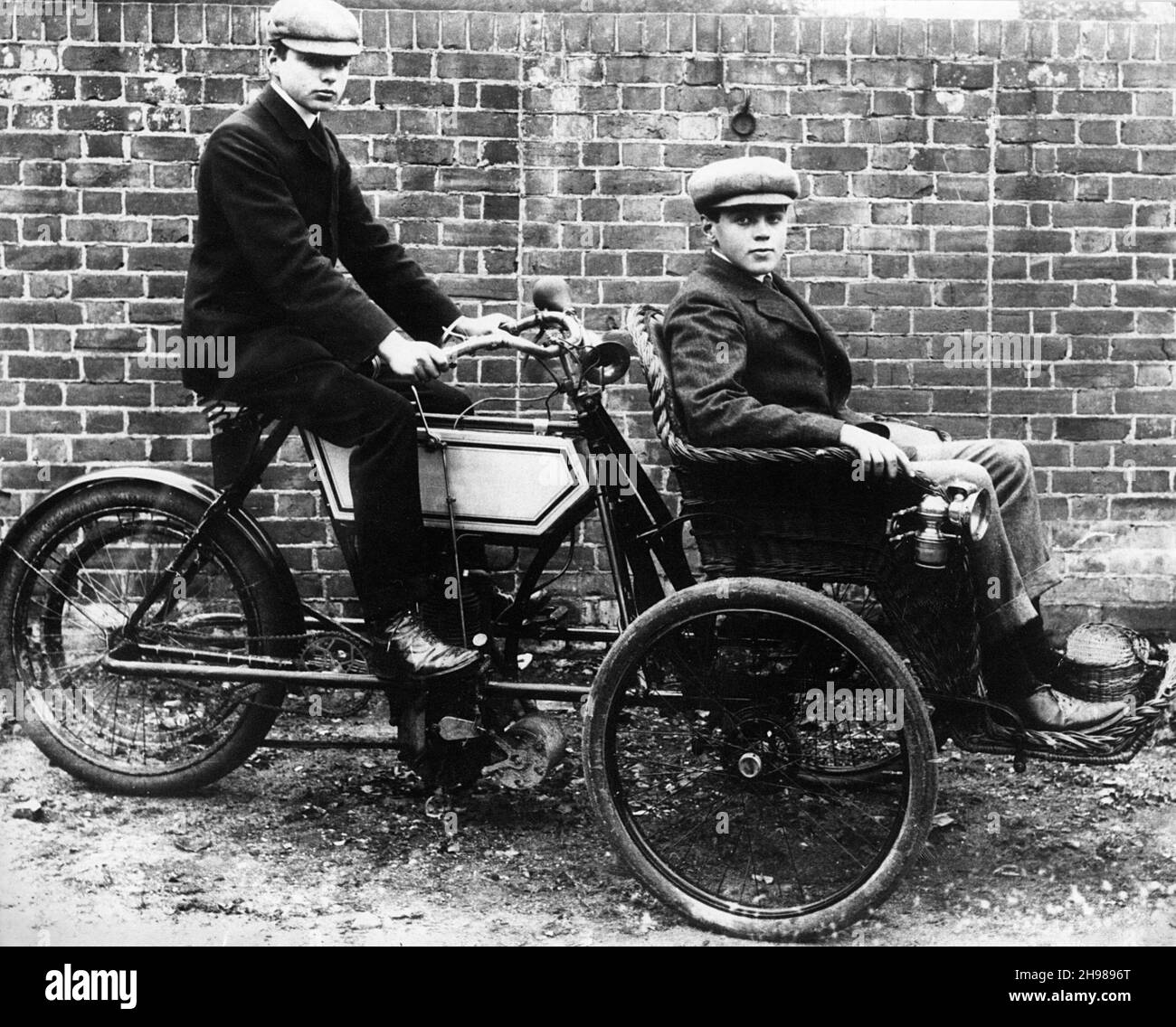 1904 tricycle et prévisionniste Phoenix. Banque D'Images
