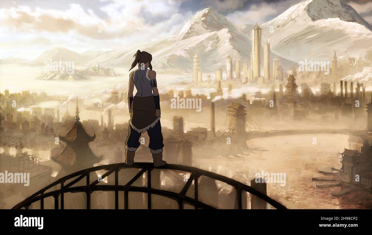 LA LÉGENDE DE KORRA (2012), dirigée par IAN GRAHAM et COLIN HECK.Crédit: Nickelodeon animation Studios / Album Banque D'Images