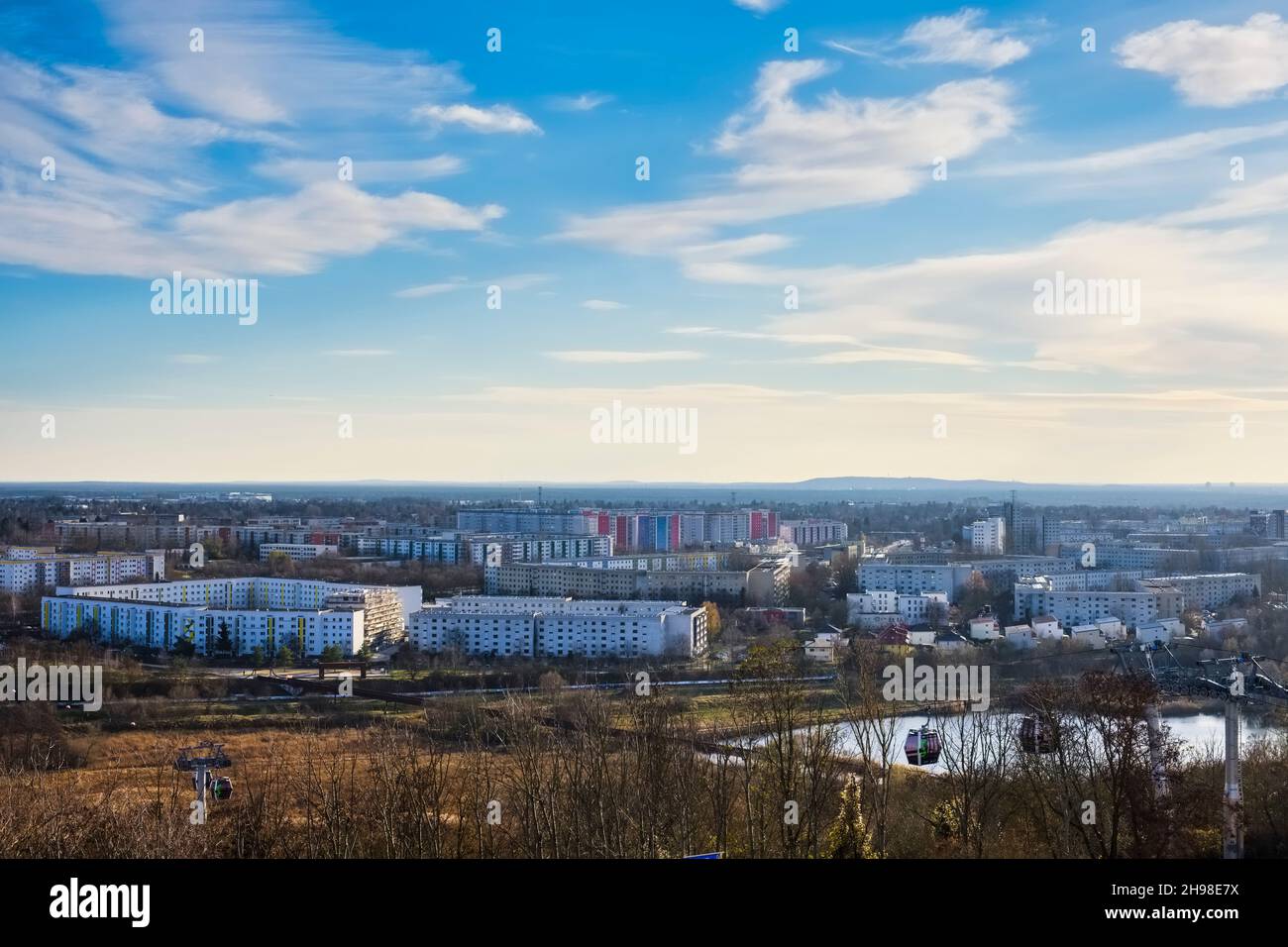 Vue depuis la montagne Kienberg, Berlin, Allemagne Banque D'Images