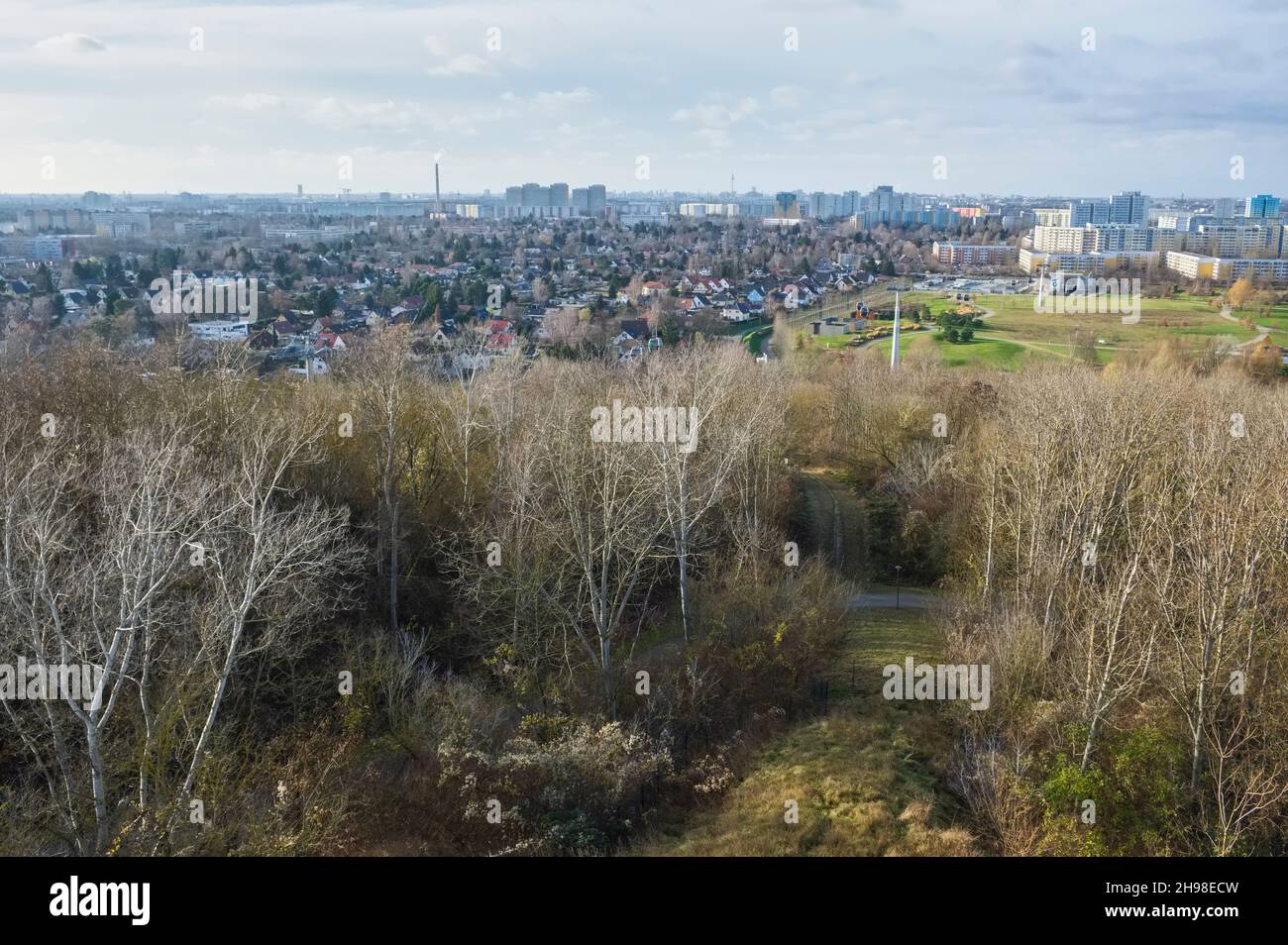 Vue depuis la montagne Kienberg, Berlin, Allemagne Banque D'Images