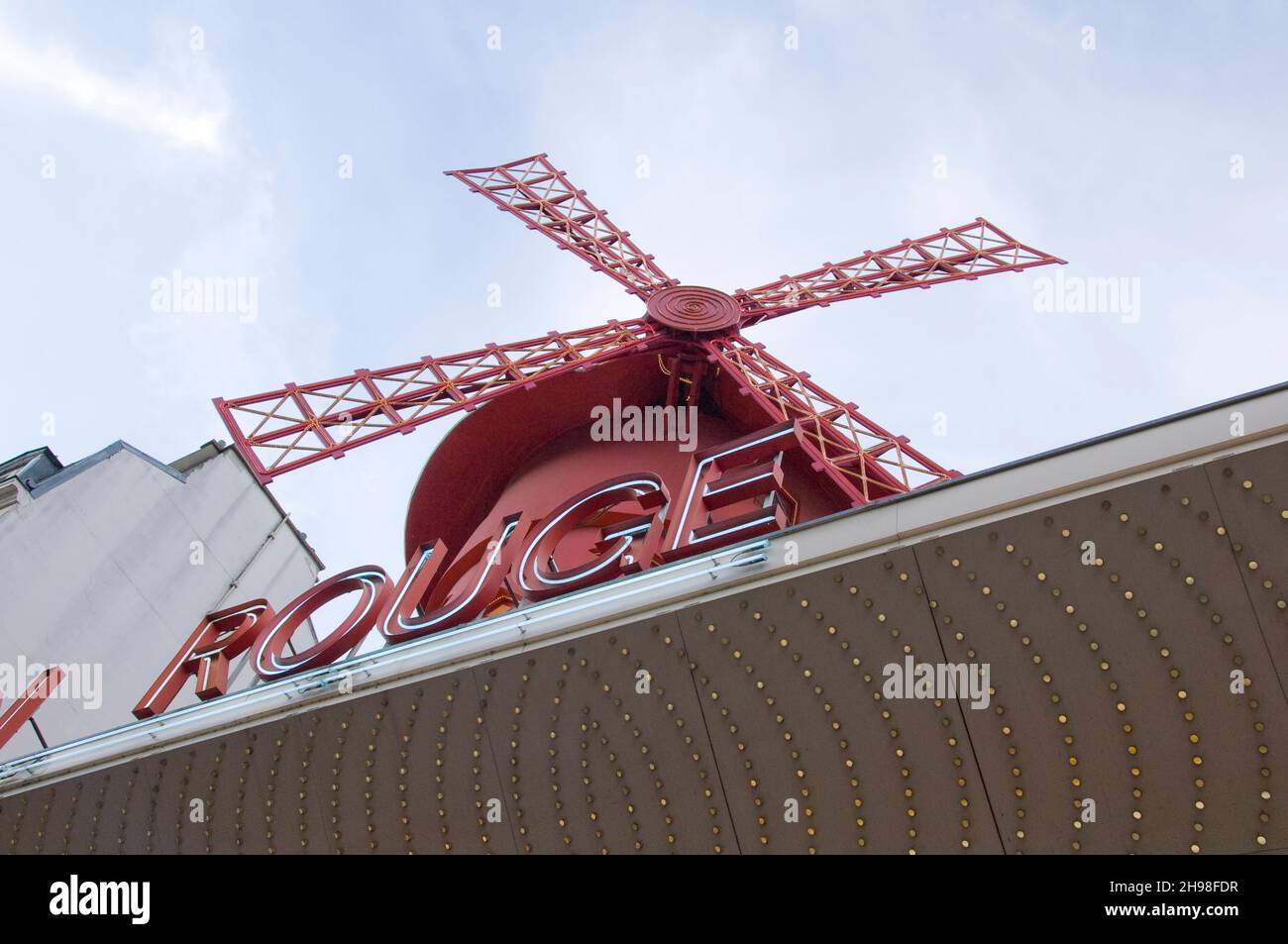 Le Moulin Rouge à Paris France Banque D'Images