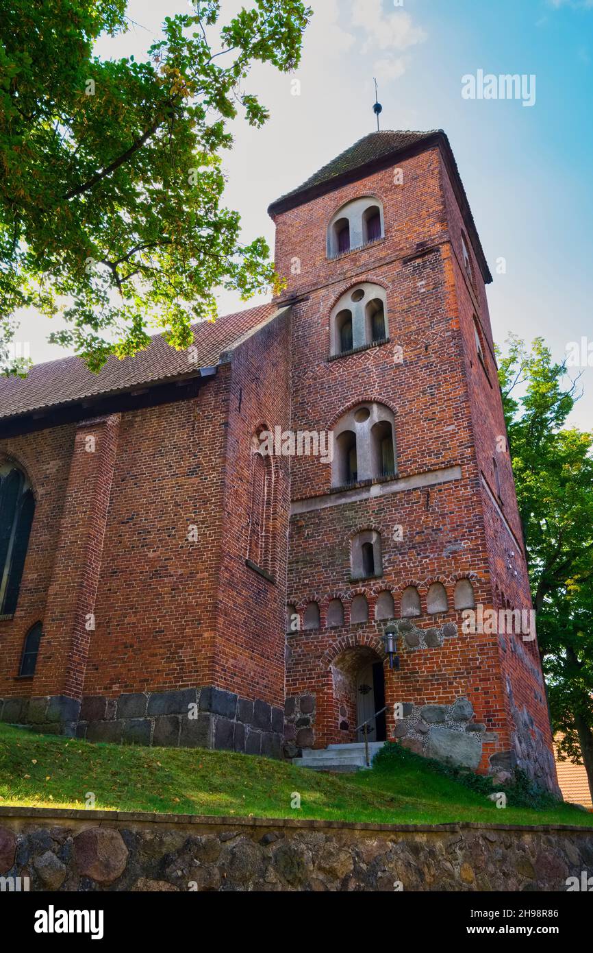 Église paroissiale de Lübz, Mecklembourg-Poméranie occidentale, Allemagne Banque D'Images