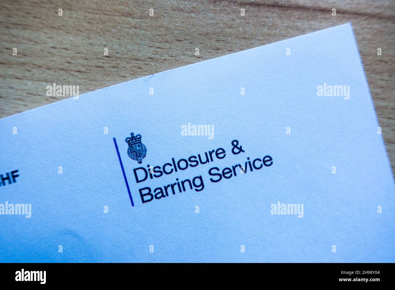 UK Disclosure & Barring Service DBS vérifie pour s'assurer que le candidat a été examiné pour une infraction antérieure concernant les utilisateurs vulnérables Banque D'Images