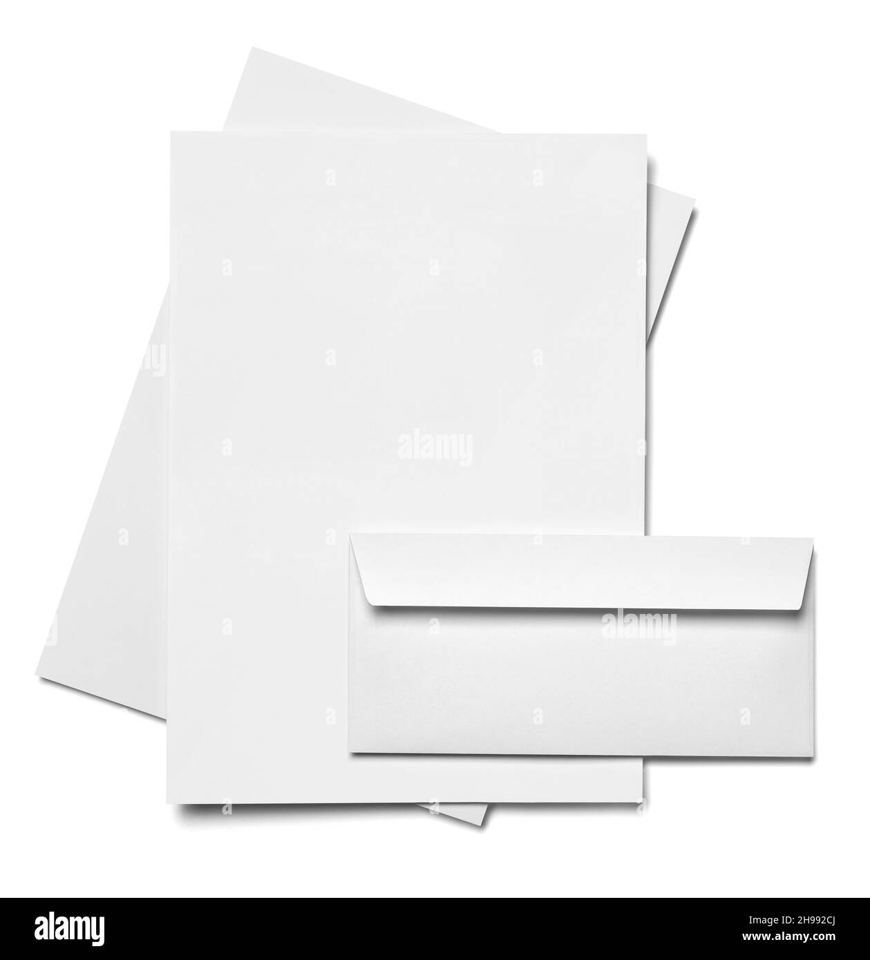 modèle de papier pour carte-lettre d'enveloppe Banque D'Images