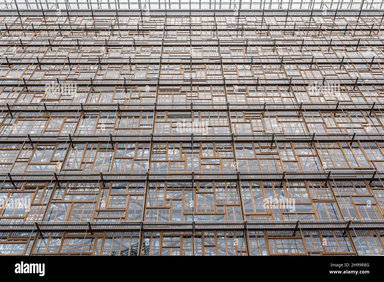 Bruxelles, Belgique - 02 15 2018 : façade du Conseil européen de Bruxelles Banque D'Images