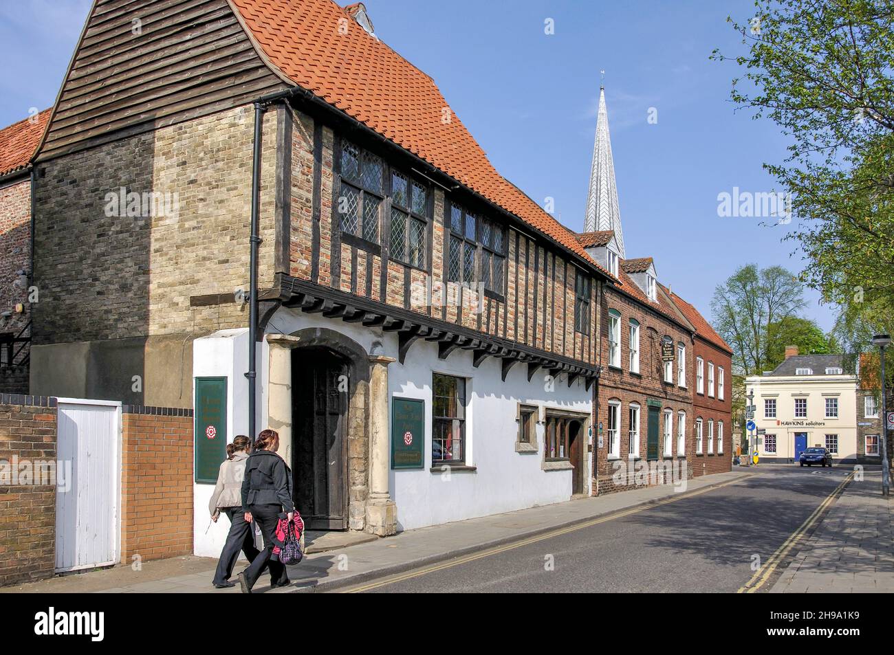 Le Tudor Rose Hotel, St Nicholas Street, King's Lynn, Norfolk, Angleterre, Royaume-Uni Banque D'Images