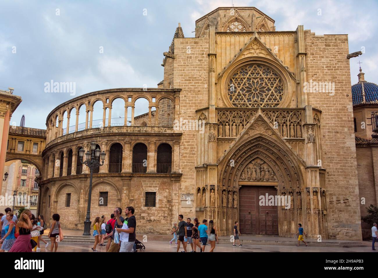 La cathédrale de Valence, Valence, Espagne Banque D'Images