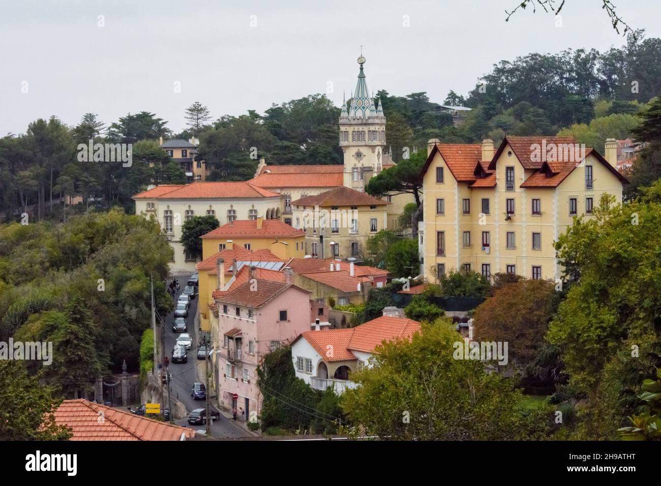 Maisons à Sintra, Portugal Banque D'Images