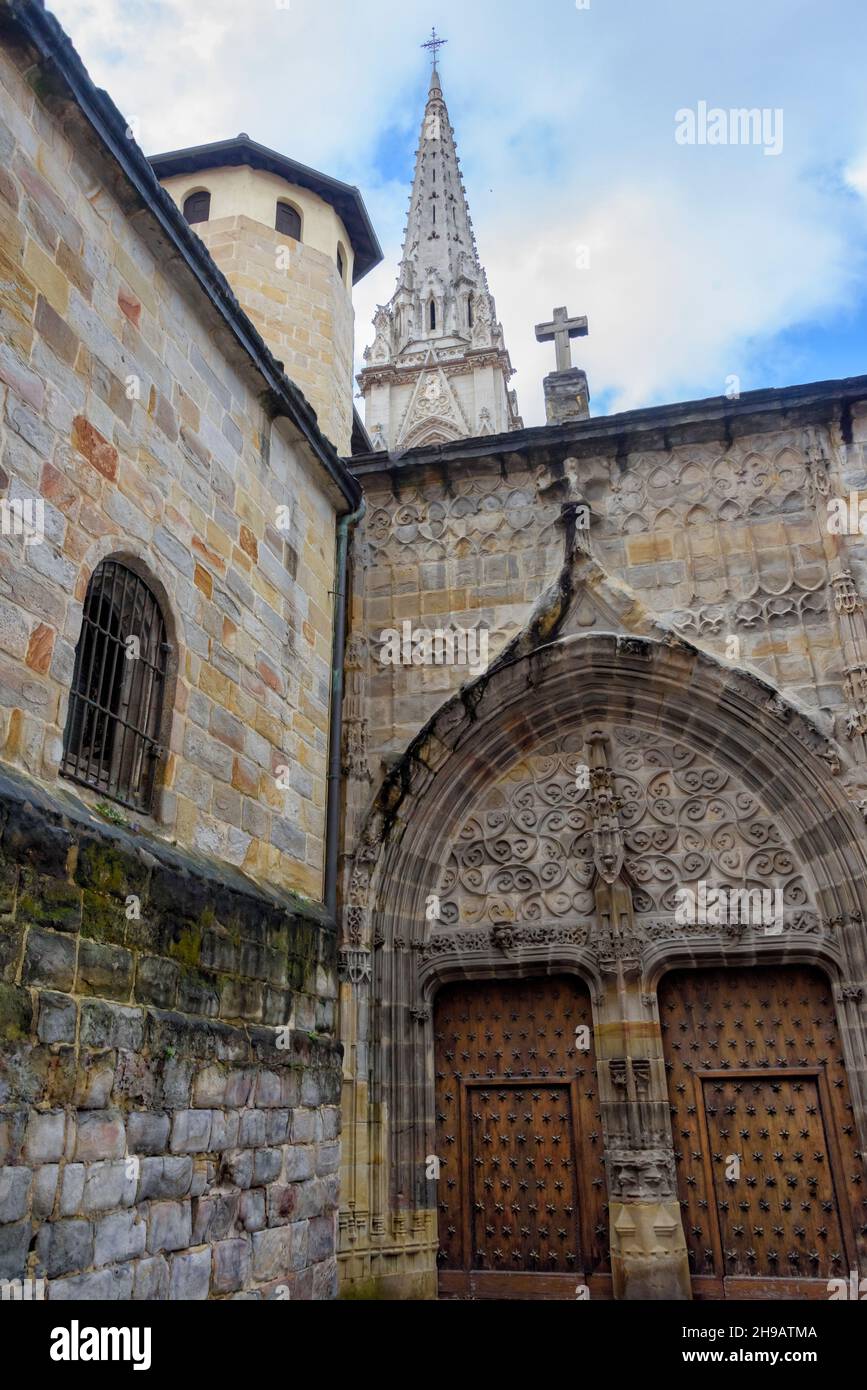 Iglesia de los Santos Juanes, Bilbao, province de Gascogne, Communauté autonome du comté basque, Espagne Banque D'Images