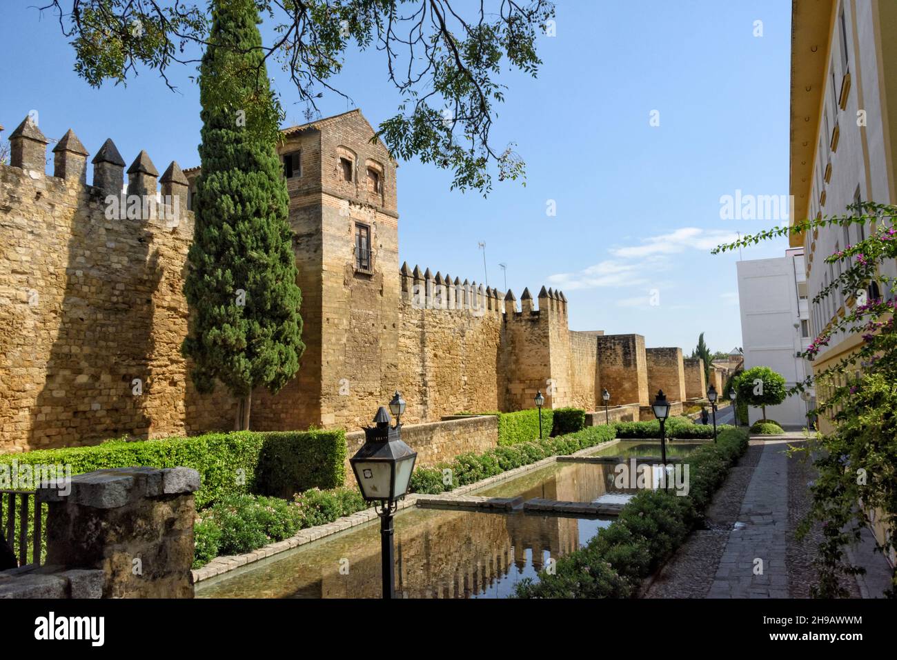 Murs romains de Cordoue, province de Cordoue, Communauté autonome d'Andalousie, Espagne Banque D'Images