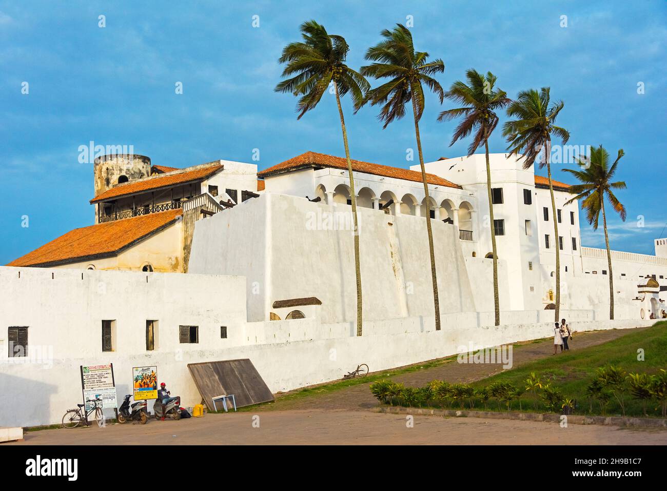 Château d'Elmina (Château de Saint George/fort Saint Jorge), site classé au patrimoine mondial de l'UNESCO, Elmina, région centrale, Ghana Banque D'Images